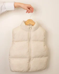 Blouson sans manches - Beige