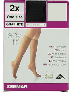Lady fit Mi-bas - Noir